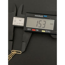 Load image into Gallery viewer, 18K Gold Bracelet Paperclips Link 7.5" - Rafant