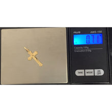 Load image into Gallery viewer, 18K Gold Pendant Cross Jesus Christ 0.71 grams - Rafant