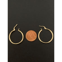 Load image into Gallery viewer, 18K Gold Earrings Hoops Loops 1.55 grams - Rafant