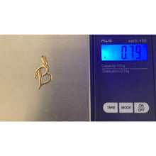 Load image into Gallery viewer, 18K Gold Pendant Charm Letter B - Rafant