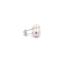 Load image into Gallery viewer, 18K White Gold Earrings Stud Balls Polished 1.63 grams - Rafant