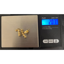 Load image into Gallery viewer, 18K Gold Earrings Stud Dangling Balls 2.07 grams - Rafant