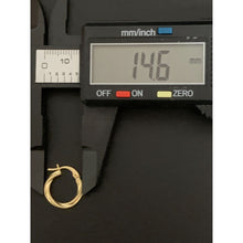 Load image into Gallery viewer, 18K Gold Earrings Hoops Loops Small 0.89 grams - Rafant
