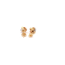Load image into Gallery viewer, 18K Yellow Gold Earrings Stud Knot 1.22 grams Small - Rafant