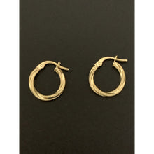 Load image into Gallery viewer, 18K Gold Earrings Hoops Loops Earrings Small 0.88 grams - Rafant