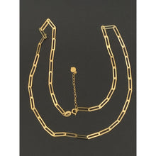 Load image into Gallery viewer, 18K Gold Necklace Chain Paperclips 16 inches plus 1 inch - Rafant