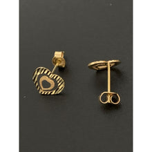 Load image into Gallery viewer, 18K Gold Earrings Stud Heart 1.10 grams - Rafant