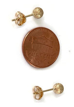Load image into Gallery viewer, New Authentic 18K Saudi Gold Stud Ball Earrings - Rafant