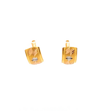 Load image into Gallery viewer, 21K Gold Earrings French Clips White Yellow Gold - Rafant