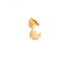 Load image into Gallery viewer, 21K Gold Earrings French Clips White Yellow Gold - Rafant