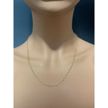 Load image into Gallery viewer, 18K Gold Chain Necklace Saudi Real Gold Round Cable Link 21.50" - Rafant