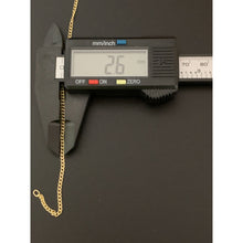 Load image into Gallery viewer, New Real 18K Saudi Gold Curb Chain 15.75" Lightweight - Rafant