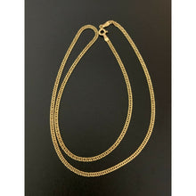 Load image into Gallery viewer, 18K Gold Chain Necklace Saudi Real Gold Curb 18" 2.95g - Rafant