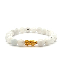 Load image into Gallery viewer, 24K Gold  Lucky Charm Piyao Pixiu Bracelet Natural Gemstones Birthstones Feng Shui - Rafant