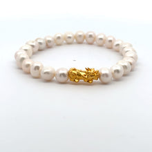 Load image into Gallery viewer, 24K Gold  Lucky Charm Piyao Pixiu Bracelet Natural Gemstones Birthstones Feng Shui - Rafant