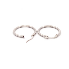 Load image into Gallery viewer, 18K White Gold Earrings Hoops - Rafant