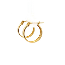 Load image into Gallery viewer, 18K Yellow Gold Earrings Hoops Small - Rafant