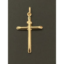 Load image into Gallery viewer, 18K Saudi Gold Pendant Cross Yellow Real Gold - Rafant