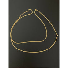 Load image into Gallery viewer, Real 18K Saudi Gold Chain Necklace Curb 24 inches 2.29 grams - Rafant