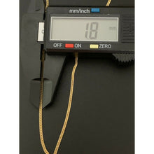 Load image into Gallery viewer, Real 18K Saudi Gold Chain Necklace Curb 24 inches 2.29 grams - Rafant