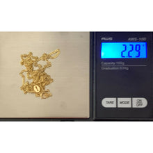 Load image into Gallery viewer, Real 18K Saudi Gold Chain Necklace Curb 24 inches 2.29 grams - Rafant