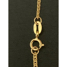 Load image into Gallery viewer, Real 18K Saudi Gold Chain Necklace Curb 24 inches 2.29 grams - Rafant
