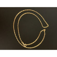 Load image into Gallery viewer, 18K Gold Chain Necklace Saudi Gold Cable Link 18" Fine Jewelry - Rafant