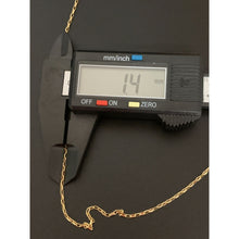 Load image into Gallery viewer, 18K Gold Chain Necklace Saudi Gold Cable Link 18" Fine Jewelry - Rafant