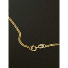 Load image into Gallery viewer, 18K Gold Chain Necklace Curb Cuban 20" Saudi Yellow Gold Lightweight Dainty - Rafant