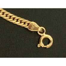 Load image into Gallery viewer, Real 18K Saudi Gold Chain Necklace Curb Cuban 18 inches 5.18 grams - Rafant
