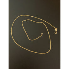 Load image into Gallery viewer, 18K Saudi Gold Rolo Chain 18" - Rafant