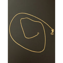 Load image into Gallery viewer, 18K Saudi Gold Rolo Chain 18" - Rafant