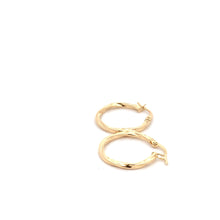 Load image into Gallery viewer, 18K Yellow Gold Earrings Hoops Spiral Small 1.04 grams - Rafant
