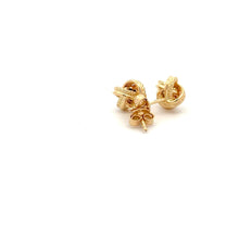 Load image into Gallery viewer, 18K Gold Earrings Stud Knot Small 1.17 grams - Rafant
