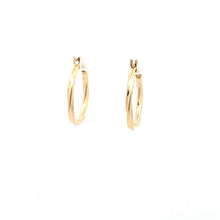 Load image into Gallery viewer, 18K Yellow Gold Earrings Hoops Spiral Small 1.04 grams - Rafant
