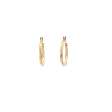 Load image into Gallery viewer, 18K Gold Earrings Hoops Spiral 1gram - Rafant
