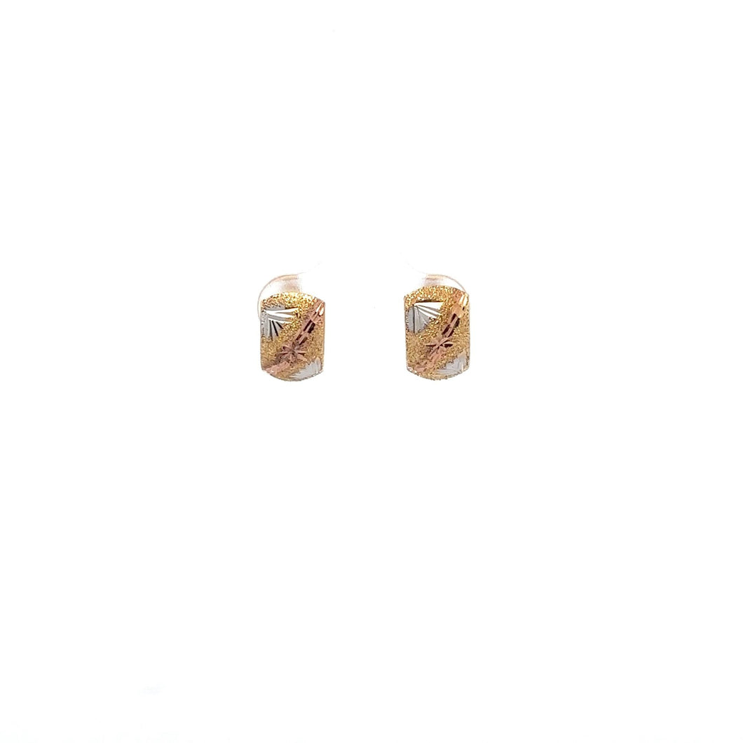 18K Gold Earrings French Clips Small 1.25 grams - Rafant