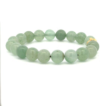 Load image into Gallery viewer, 18K Gold Money Bag Lucky Charm Beads Bracelet Gemstones Aventurine 8mm - Rafant

