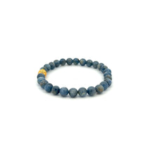 Load image into Gallery viewer, 18K Gold Money Ball Lucky Bracelet Gemstones Kyanite 6mm - Rafant
