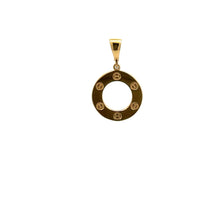 Load image into Gallery viewer, 18K Gold Pendant Pendant Round Circle Tiny 0.87 grams - Rafant
