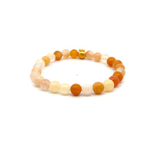 Load image into Gallery viewer, 24K Yellow Gold Money Bag Lucky Bracelet Aventurine Multicolor Gemstones 6mm - Rafant
