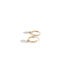 Load image into Gallery viewer, 18K Gold Earrings Hoops Two Tone - Rafant
