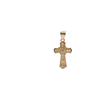 Load image into Gallery viewer, 14k Gold Pendant Cross Religious Two Tone Cubic Zirconia - Rafant
