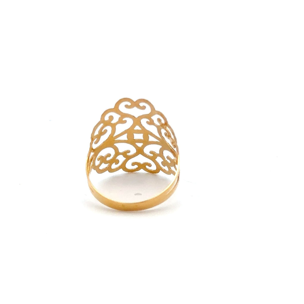 18K Gold Ring 1.32 grams Size 7 Thin - Rafant