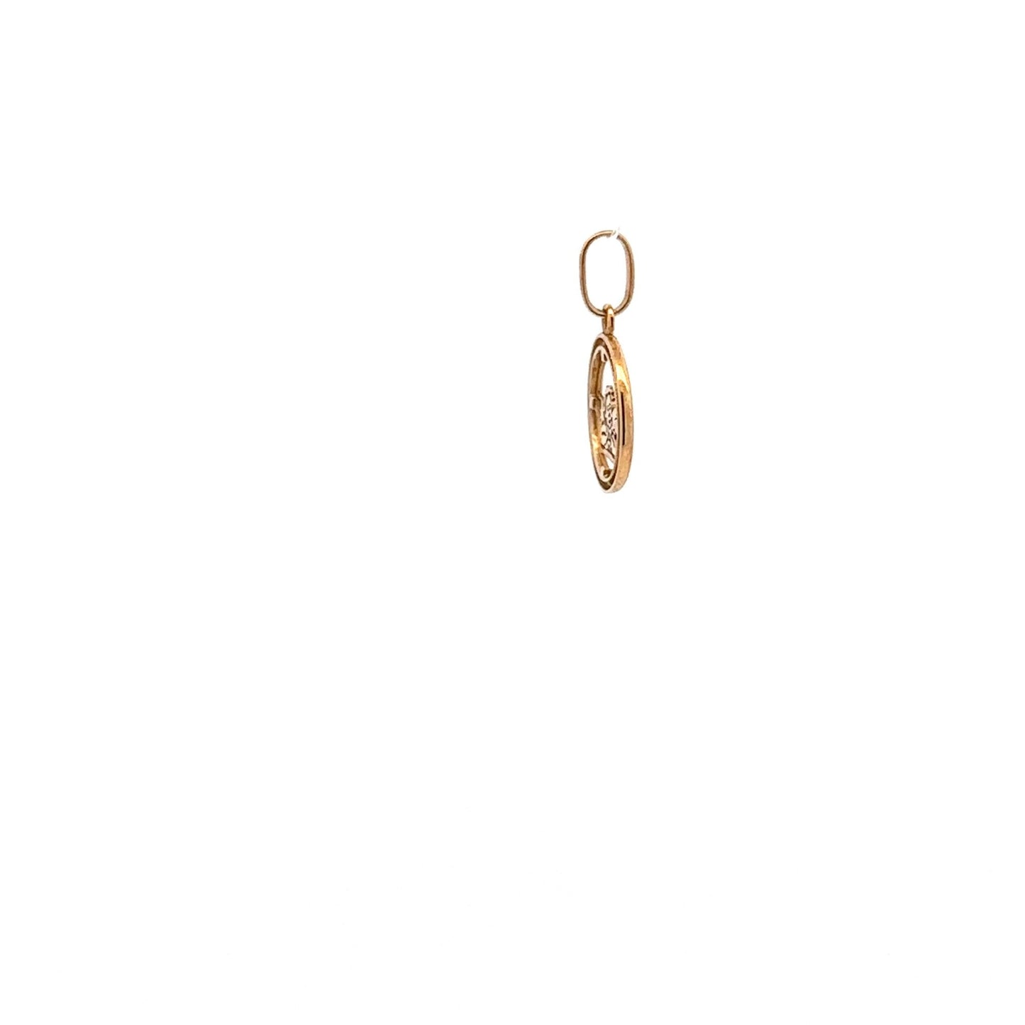 18K Gold Pendant Charm Angel Tiny 0.92 grams - Rafant