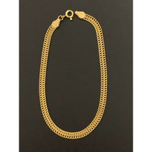 Load image into Gallery viewer, 18K Gold Bracelet Chain Sedusa 7.25 inches 2.11 grams

