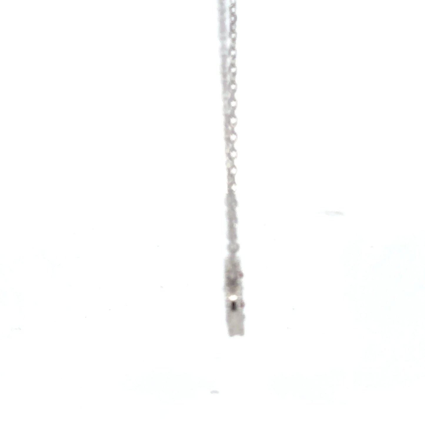 925 Sterling Silver Necklace 17 inches Chain Red Agate Clover Pendant - Rafant
