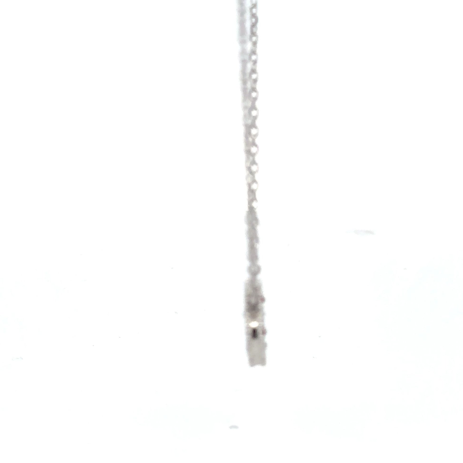 925 Sterling Silver Necklace 17 inches Chain Red Agate Clover Pendant - Rafant