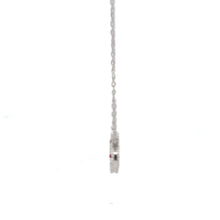 Load image into Gallery viewer, 925 Sterling Silver Necklace 17 inches Chain Red Agate Clover Pendant
