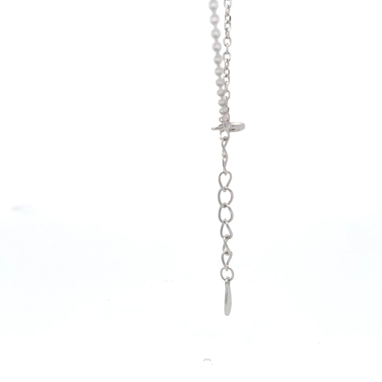 925 Sterling Silver Necklace 17 inches Chain Red Agate Clover Pendant - Rafant